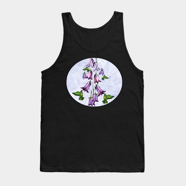 Purple belladonna hummingbird Tank Top by sharanarnoldart